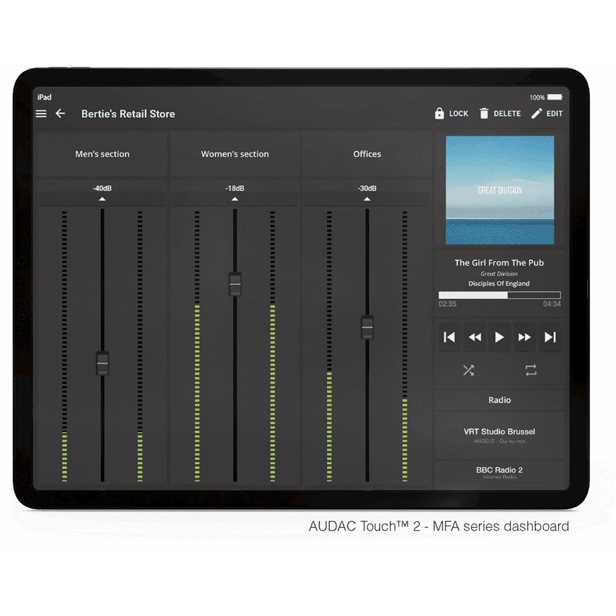 Mfa208 Amplificateur AUDAC MFA208 – Solution compacte et professionnelle 8 Oh