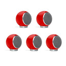 Pack 5.1 - Set 5 Planet M + Caisson de basses Planet Sub - Elipson-Enceintes-Elipson-Rouge laqué-Octave-Son